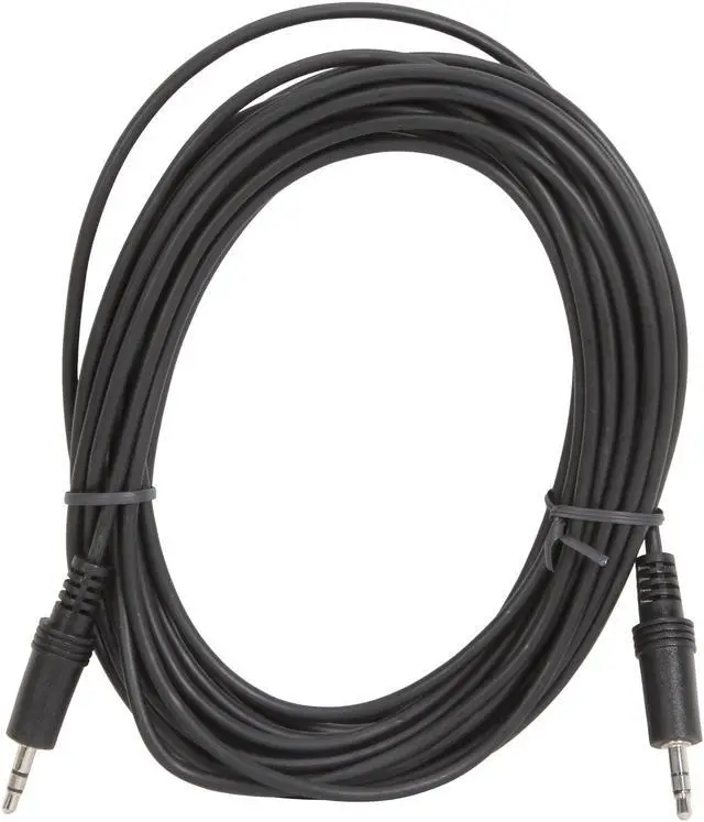 Alt view image 2 of 3 - C2G 40415 3.5mm M/M Stereo Audio Cable, Aux Cable, Black (25 Feet, 7.62 Meters)