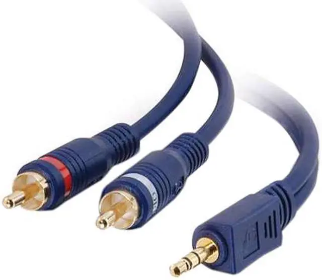 Alt view image 2 of 3 - C2G 40616 25ft Velocity One 3.5mm Stereo Male to Two RCA Stereo Male Y-Cable