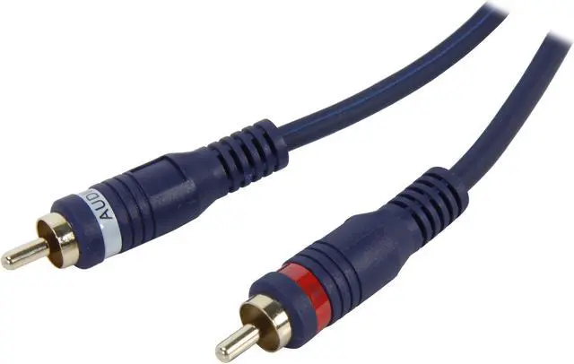 Main image of C2G 40617 Velocity One 3.5mm Stereo Male to Two RCA Stereo Male Y-Cable, Blue (50 Feet, 15.24 Meters)