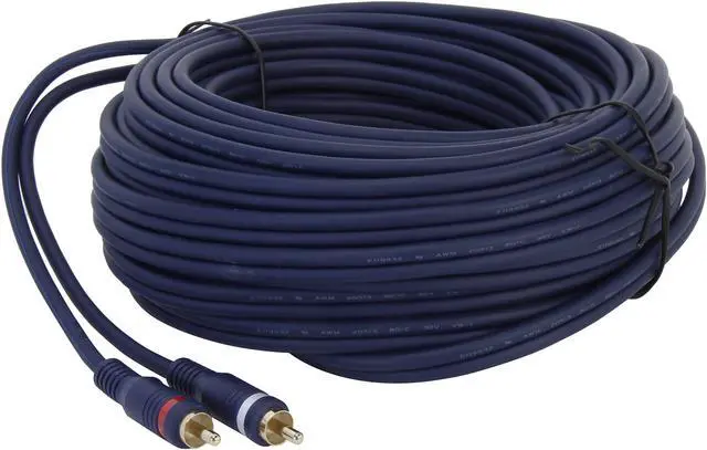 Alt view image 2 of 3 - C2G 40617 Velocity One 3.5mm Stereo Male to Two RCA Stereo Male Y-Cable, Blue (50 Feet, 15.24 Meters)