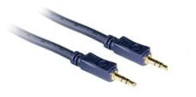 Main image of C2G 40601 Velocity 3.5mm M/M Stereo Audio Cable, Aux Cable, Blue (3 Feet, 0.91 Meters)