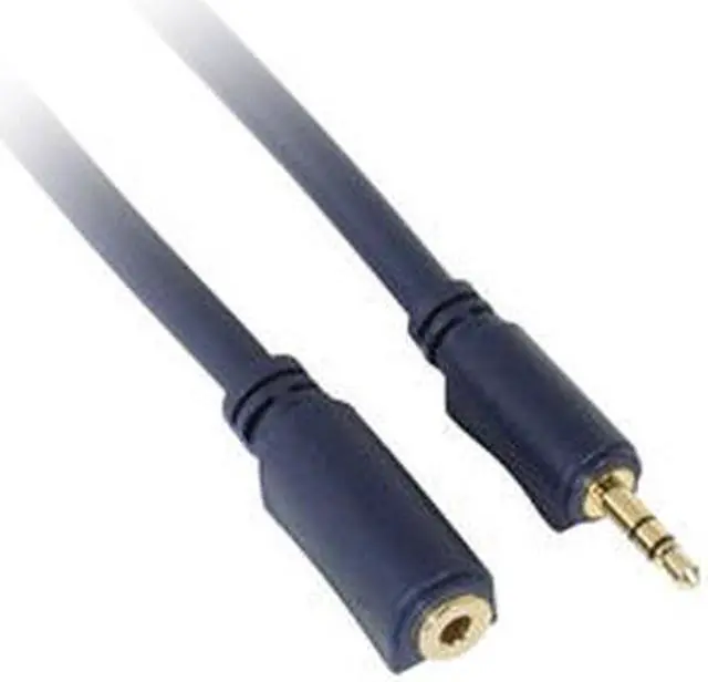 Alt view image 2 of 2 - C2G 40608 Velocity 3.5mm M/F Stereo Audio Extension Cable, Blue (6 Feet, 1.82 Meters)
