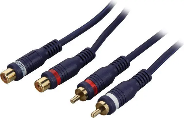 Main image of C2G 13040 6 ft. Velocity RCA Stereo Audio Extension Cable Male to Female