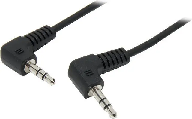 Main image of C2G 40585 3.5mm Right Angled M/M Stereo Audio Cable, Aux Cable (12 Feet, 3.65 Meters)