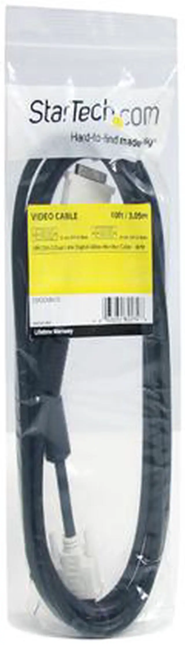 Alt view image 4 of 4 - StarTech.com DVIDDMM10 Dual Link DVI Cable - 10 ft - Male to Male - 2560x1600 - DVI-D Cable - Computer Monitor Cable - DVI Cord - Video Cable