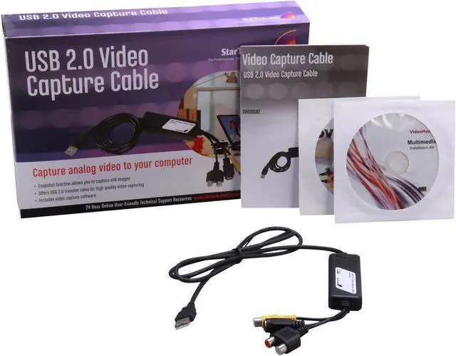 Alt view image 5 of 5 - StarTech.com SVID2USB2 USB to S-Video and Composite Video Capture Cable with Audio