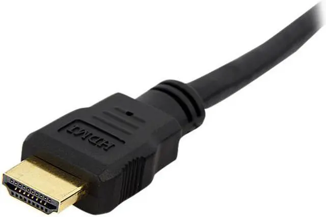 Alt view image 3 of 3 - StarTech.com HDMIPNLFM3 3 ft. Black HDMI Panel Mount Cable Female to Male