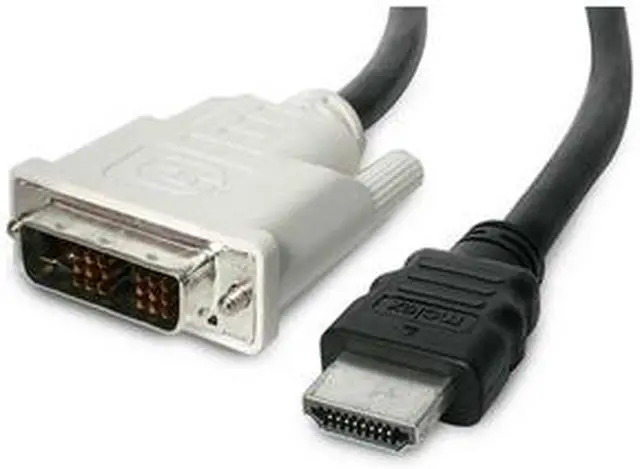 Main image of StarTech.com HDMIDVIMM50 50 ft. Black Connector A: 1 - 19 pin HDMI Male
Connector B: 1 - 19 pin DVI-D (Single Link) Male HDMI to DVI Digital Video Cable Male to Male