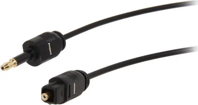 Main image of StarTech.com Model THINTOSMIN6 6 ft. Toslink to Mini Digital Optical SPDIF Audio Cable Male to Male