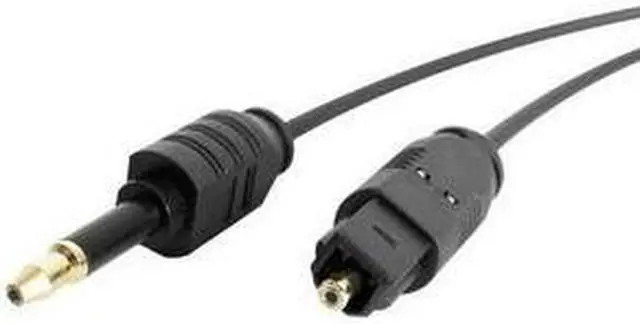 Alt view image 3 of 3 - StarTech.com Model THINTOSMIN6 6 ft. Toslink to Mini Digital Optical SPDIF Audio Cable Male to Male