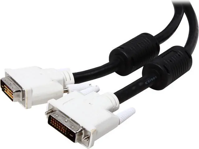 Main image of StarTech.com DVIDDMM25 Black & White Male to Male DVI-D Dual Link Digital Video Monitor Cable