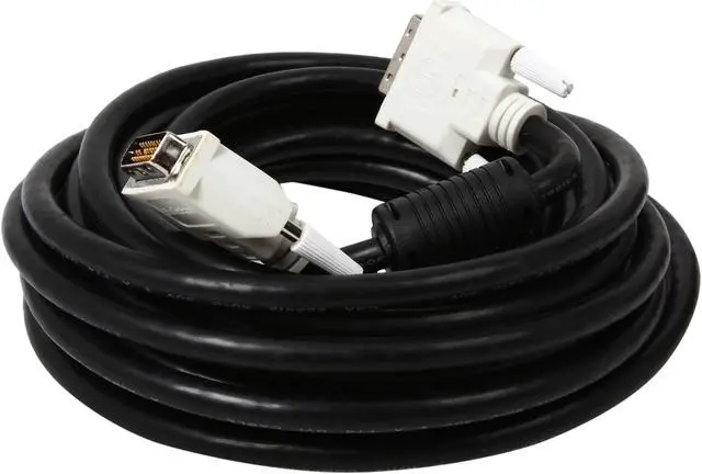 Alt view image 2 of 3 - StarTech.com DVIDDMM25 Black & White Male to Male DVI-D Dual Link Digital Video Monitor Cable