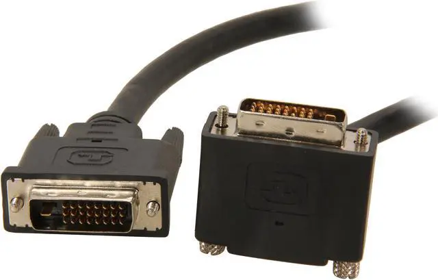 Main image of StarTech.com DVIDDMMTA6 Black Male to Male 90° Upward Angled Dual Link DVI-D Monitor Cable