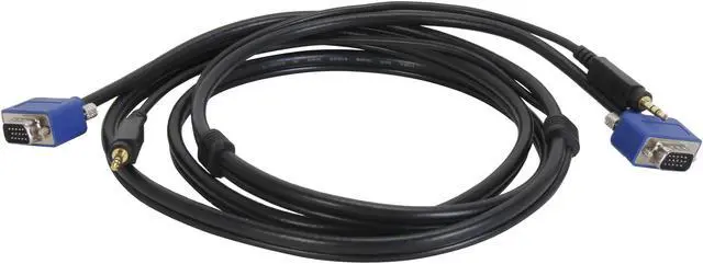 Alt view image 2 of 3 - StarTech.com MXTHQMM6A 6 ft. Coax High Resolution Monitor VGA Cable w/ Audio