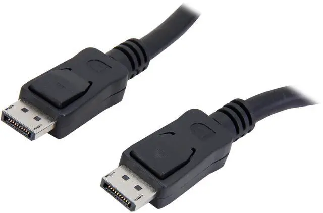 Main image of StarTech.com DISPLPORT35L 35 ft. Black Connector A: 1 - DisplayPort Male Connector B: 1 - DisplayPort Male DisplayPort Cable with Latches Male to Male