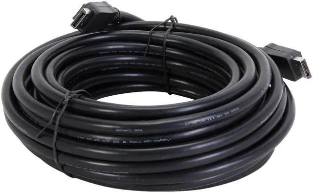 Alt view image 2 of 3 - StarTech.com DISPLPORT35L 35 ft. Black Connector A: 1 - DisplayPort Male Connector B: 1 - DisplayPort Male DisplayPort Cable with Latches Male to Male