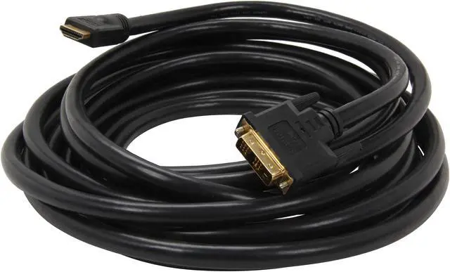 Alt view image 2 of 3 - StarTech.com HDMIDVIMM20 20 ft. Black HDMI to DVI-D Cable Male to Male
