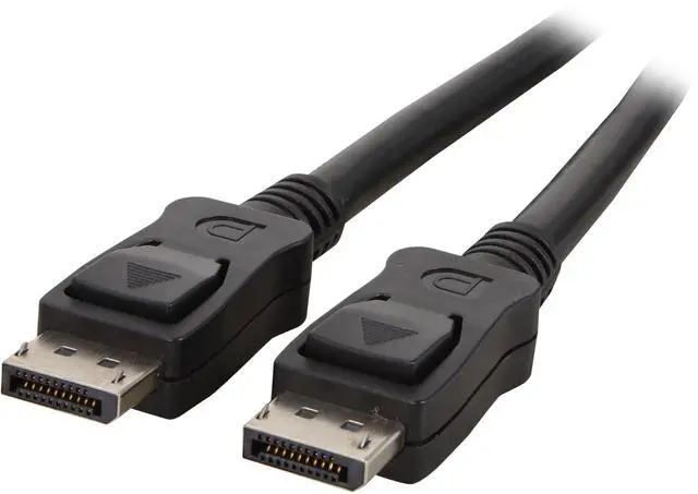 Main image of StarTech.com DISPLPORT30L 30 ft Black Connector A: 1 - DisplayPort Male  Connector B: 1 - DisplayPort Male DisplayPort Cable with Latches - M/M Male to Male