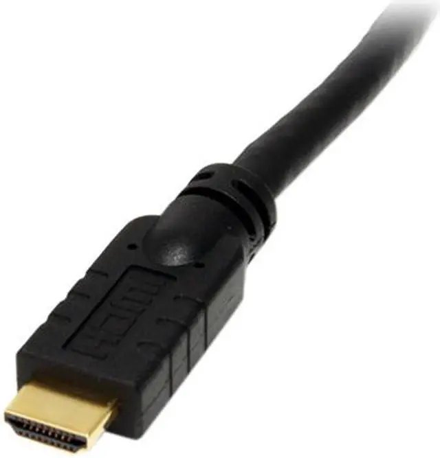 Alt view image 2 of 2 - StarTech.com HDMIMM20HS 20 ft. Black Connector A: 1 x HDMI, Male
Connector B: 1 x HDMI, Male High Speed HDMI Cable with Ethernet Male to Male