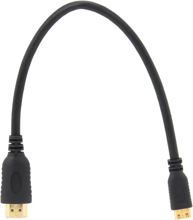 Alt view image 2 of 3 - StarTech.com HDMIACMM1 1 ft. Black High Speed HDMI® Cable with Ethernet Male to Male