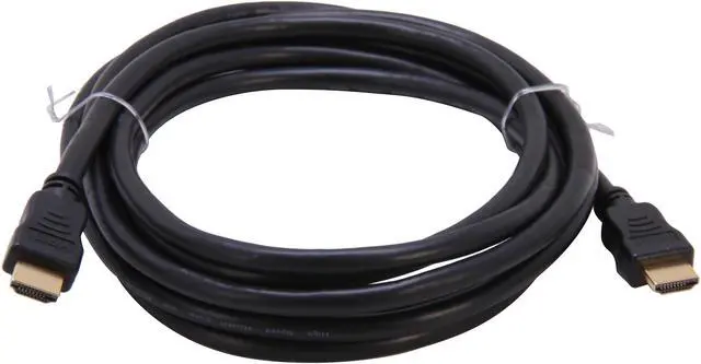 Alt view image 2 of 3 - StarTech.com HDMIMM10HS 10 ft. Black High Speed HDMI Cable with Ethernet Male to Male
