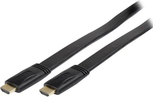 Main image of StarTech.com HDMIMM25FL 25 ft. Black Flat High Speed HDMI Cable with Ethernet Male to Male