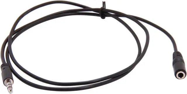 Alt view image 2 of 3 - StarTech.com MU1MMFS 0.3" Slim 3.5mm Stereo Extension Audio Cable Male to Female
