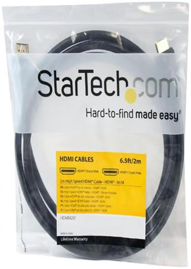 Alt view image 6 of 6 - StarTech.com HDMM2M 2m High Speed HDMI Cable – Ultra HD 4k x 2k HDMI Cable – HDMI to HDMI M/M - 2 meter HDMI 1.4 Cable - Audio/Video Gold-Plated