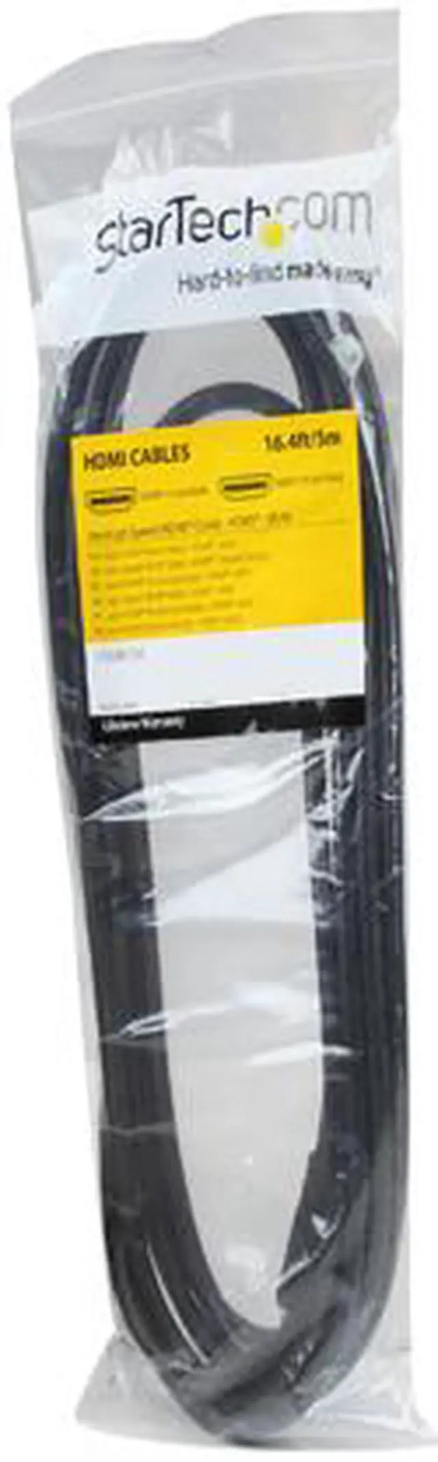 Alt view image 5 of 5 - StarTech HDMM5M 5m High Speed HDMI Cable - Ultra HD 4k x 2k HDMI Cable - HDMI to HDMI M/M - 5 meter HDMI 1.4 Cable - Audio/Video Gold-Plated