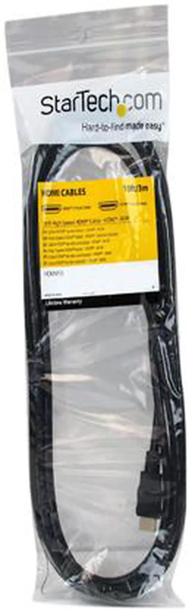 Alt view image 5 of 5 - StarTech.com HDMM10 10 ft High Speed HDMI Cable – Ultra HD 4k x 2k HDMI Cable – HDMI to HDMI M/M - 10ft HDMI 1.4 Cable - Audio/Video Gold-Plated
