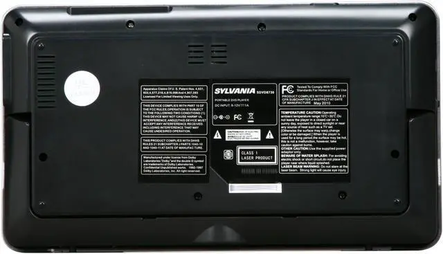 Alt view image 4 of 13 - Sylvania SDVD8730 7" Dual-Screen Portable DVD Player