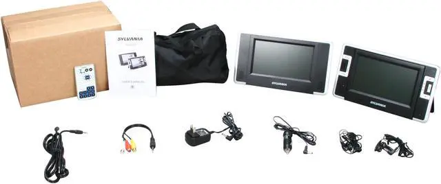 Alt view image 13 of 13 - Sylvania SDVD8730 7" Dual-Screen Portable DVD Player