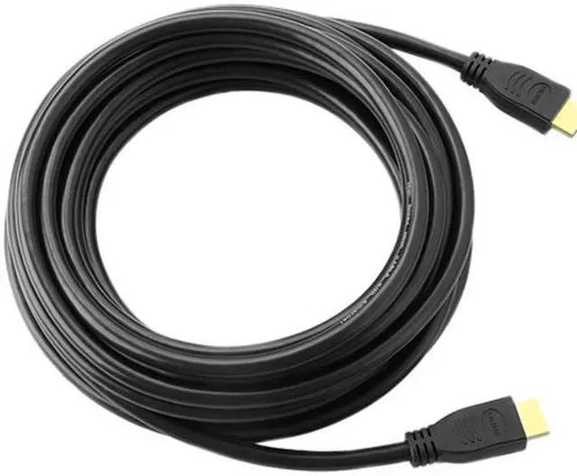 Alt view image 2 of 2 - Insten 675778 20 ft. Black HDMI Male to HDMI Male High Speed HDMI Cable with Ethernet, M / M Cable