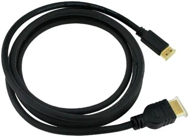 Alt view image 2 of 3 - Insten 675827 6 ft. Black HDMI to Mini HDMI Mini HDMI to HDMI High Speed Cable M / M