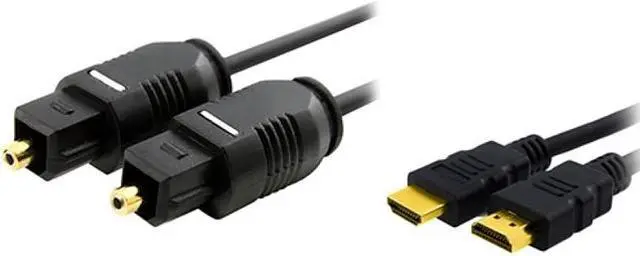Main image of Insten Model 370002 6 ft. Digital Optical Audio TosLink Cable w/ High Speed HDMI Cable Male to Male