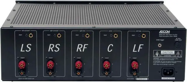 Alt view image 6 of 8 - ADCOM GFA-7605 5-Channel Multichannel Power Amplifier