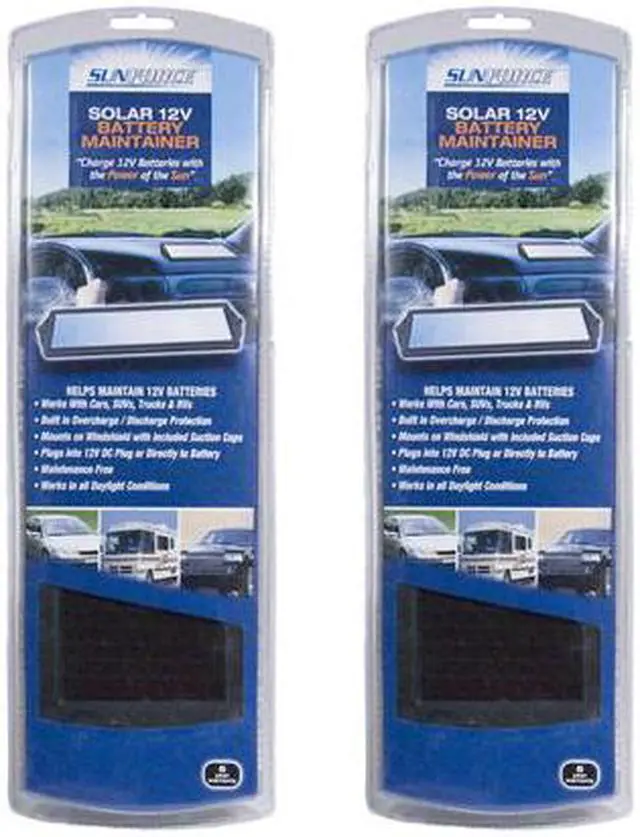 Alt view image 3 of 3 - Sunforce 52013 1.8 Watt Solar Battery Maintainer Twin Pack