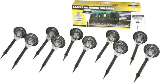Alt view image 4 of 4 - Sunforce Solar Garden Lights - 10 Lights Value Pack