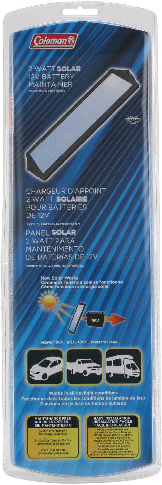 Alt view image 5 of 5 - Coleman 58012 2 Watt Solar 12V Battery Maintainer