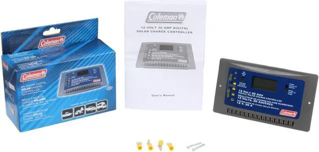 Alt view image 5 of 5 - Coleman 68032 12V 30Amp Digital Solar Charge Controller