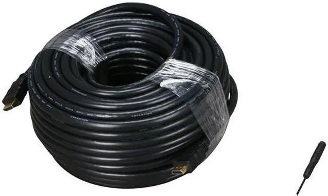 Alt view image 2 of 2 - BYTECC HM14-100K 100 ft. Black HDMI male to HDMI male High Speed HDMI Male to Male Cable with Ethernet Male to Male