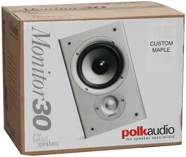 Alt view image 6 of 6 - Polk Audio Monitor 30 Maple Two-Way Bookshelf Loudspeaker Pair