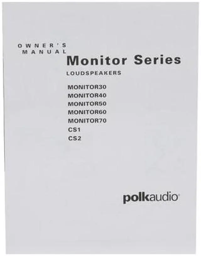 Alt view image 4 of 5 - Polk Audio Monitor 50 Black Two-way Floorstanding Loudspeaker Single