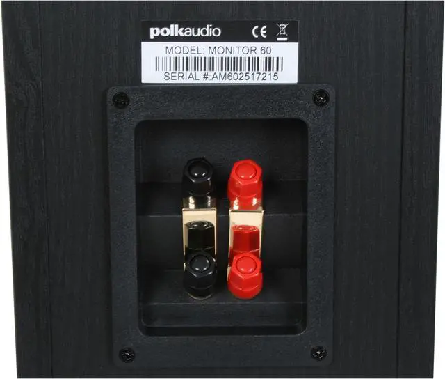 Alt view image 6 of 8 - Polk Audio Monitor 60 Black Floorstanding Loudspeaker Single