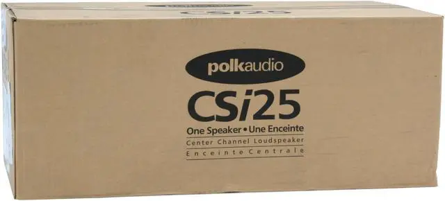 Alt view image 14 of 14 - Polk Audio CSi25 Cherry Center Channel Speaker Single