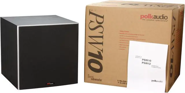 Alt view image 5 of 5 - Polk Audio PSW Series PSW10 Black Subwoofer
