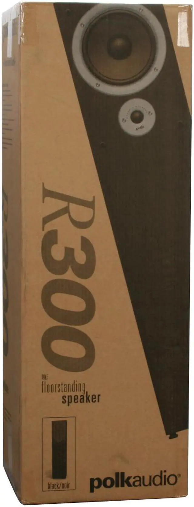 Alt view image 11 of 11 - Polk Audio R300 Black Two-Way Floor-Standing Loudspeaker Single