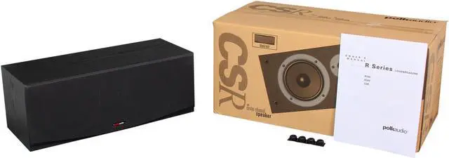 Alt view image 6 of 6 - Polk Audio CSR Black Two-way center channel loudspeaker Single