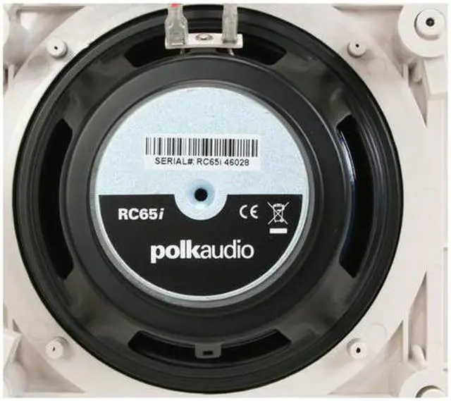 Alt view image 8 of 11 - Polk Audio RC65i 6.5" High Performance In-Wall Speaker Pair (White)