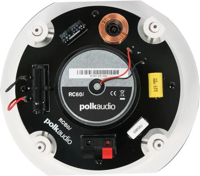 Alt view image 4 of 8 - Polk Audio RC60i White Round 6.5" Two-way In-Ceiling Loudspeaker Pair